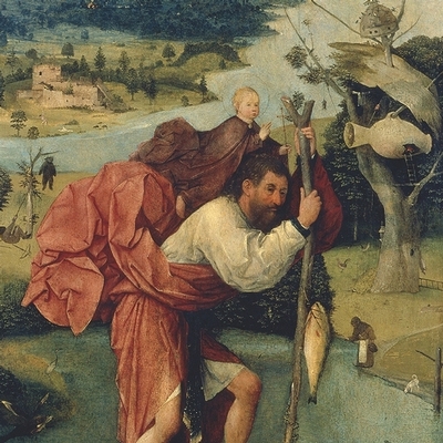 Heilige christopherus blok